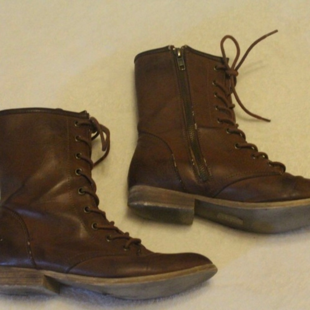 Brown Combat Boots